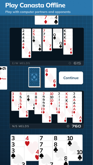 Classic Canasta app screenshot 1