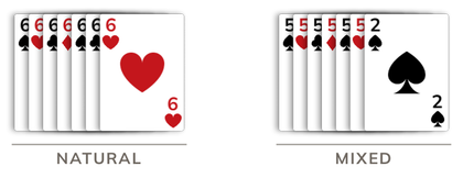 A canasta with no wild cards is natural, and worth more than a mixed one.